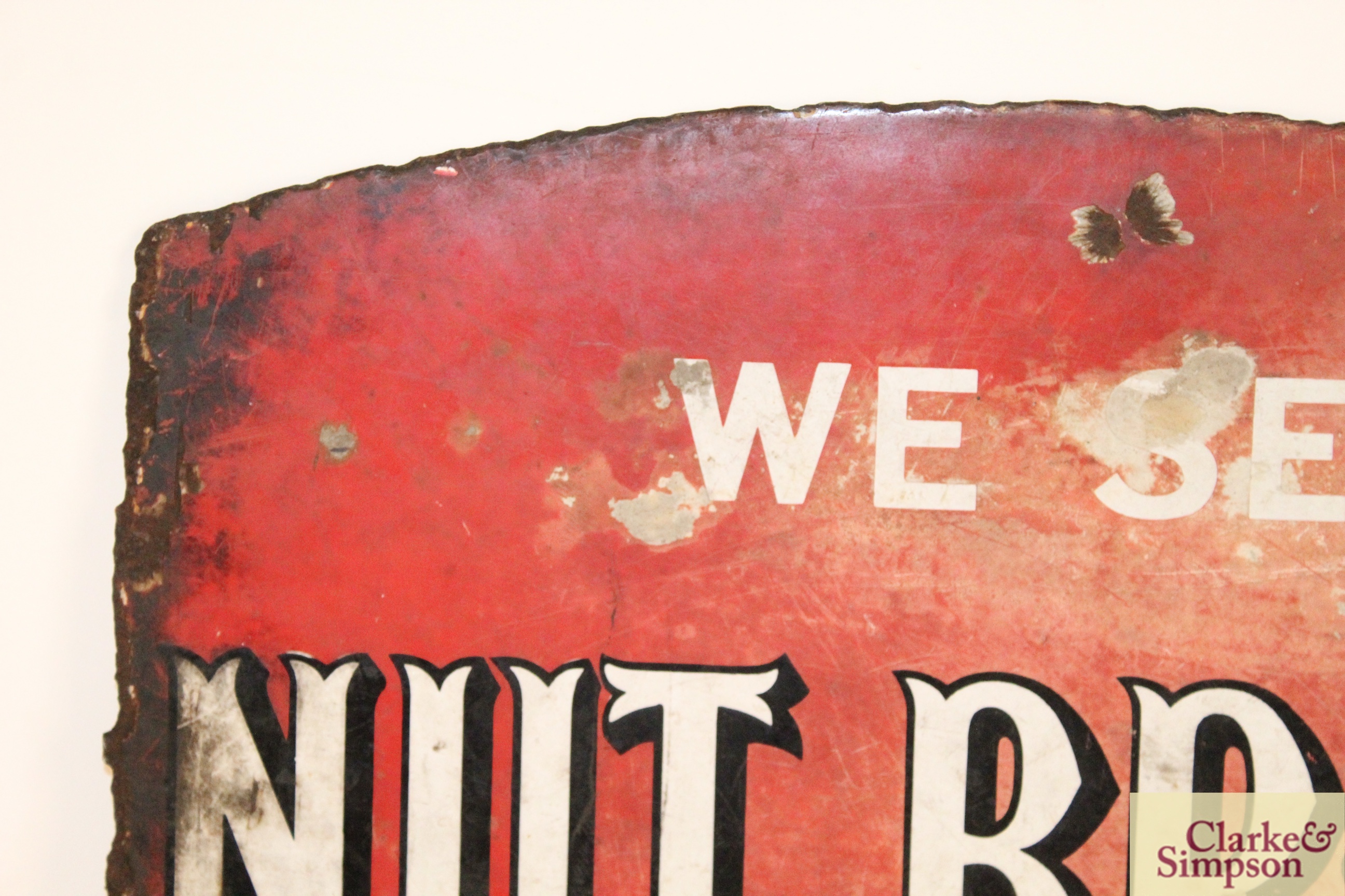 A double sided enamel sign for "Nut Brown Tobacco" - Image 7 of 10