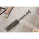 A vintage drainage spade