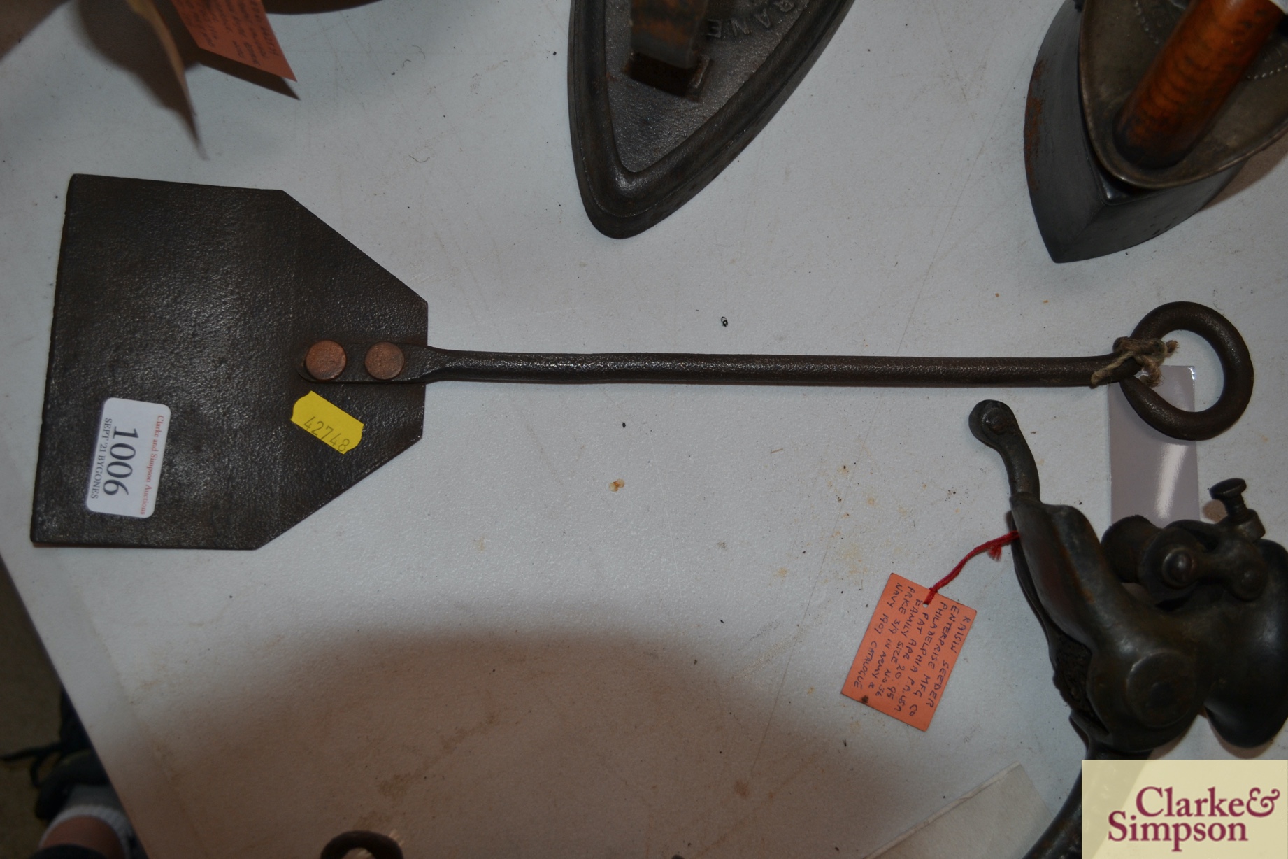 A vintage ironwork spatula