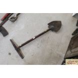 A peat spade initialled S & S