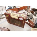 A vintage Sky Leader transistor radio