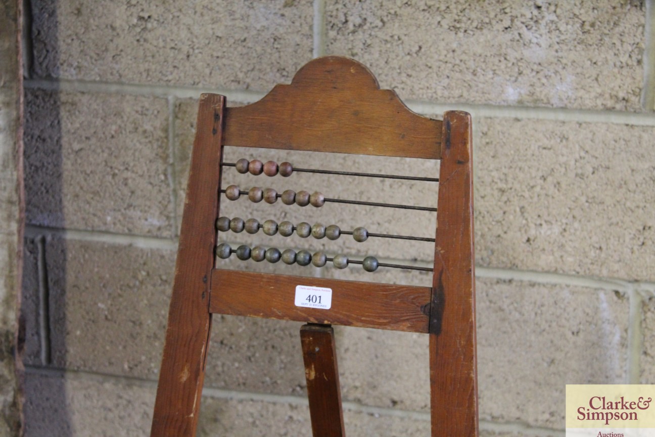 A vintage child's mangle and an abacus / easel - Image 2 of 6