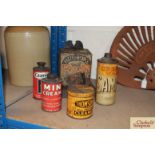 An unusual Hudsons Soap string tin and four vario