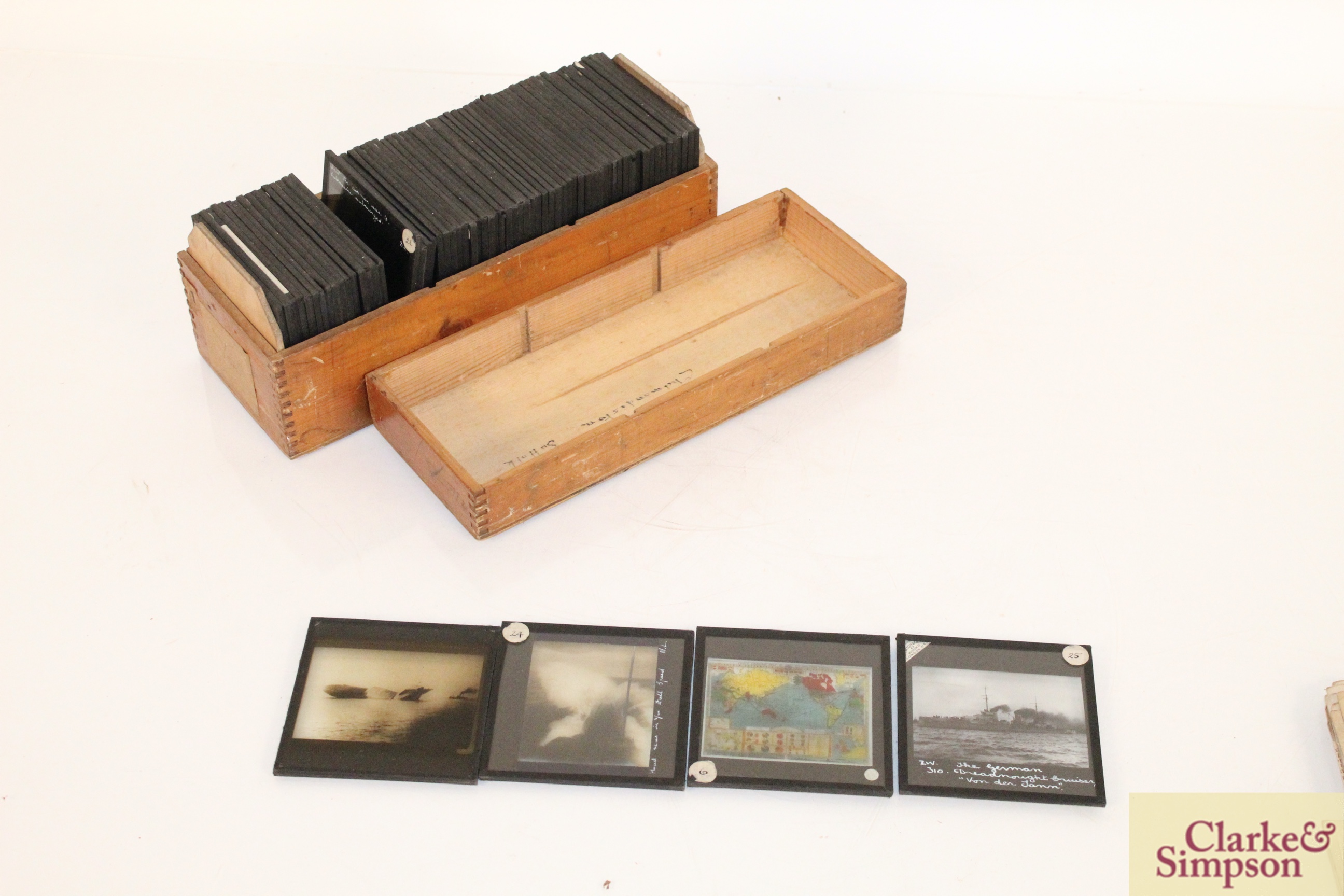 Two boxes of Magic Lantern slides depicting ships, - Image 4 of 11