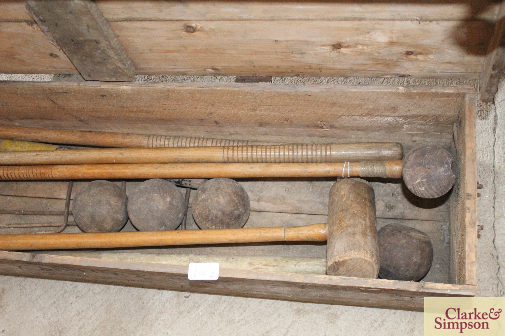 A Jaques croquet set in original box - Image 4 of 4