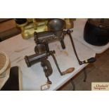 A large Enterprise No.32 meat chopper / mincer, an