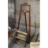 A vintage child's mangle and an abacus / easel