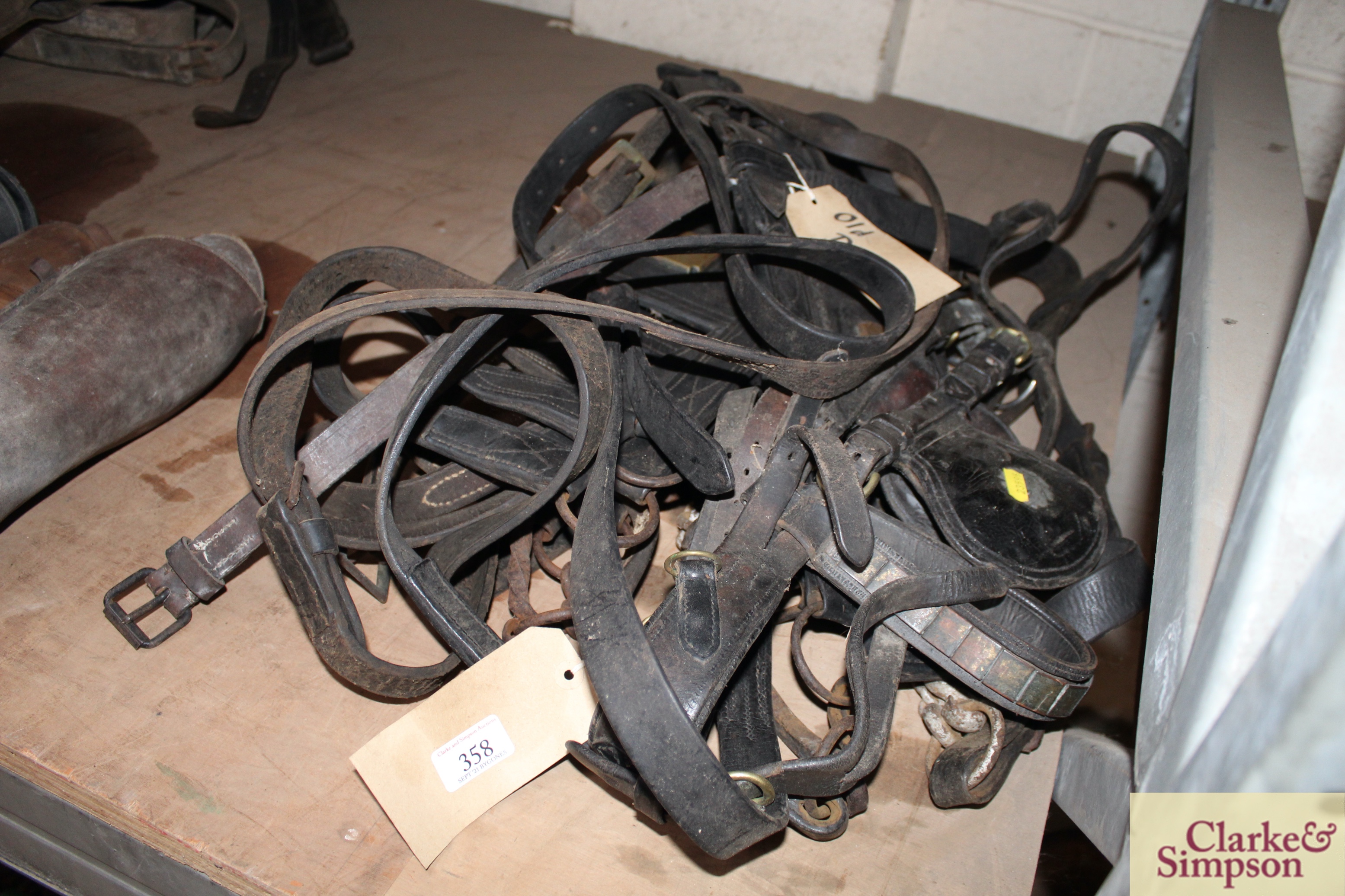A driving bridle (cob size) and a quantity of old D - Image 2 of 2