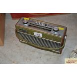 A Roberts Rambler II transistor radio