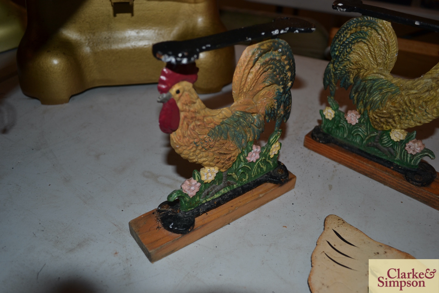A metalware hen and chicks decorated coat hook an - Image 4 of 6