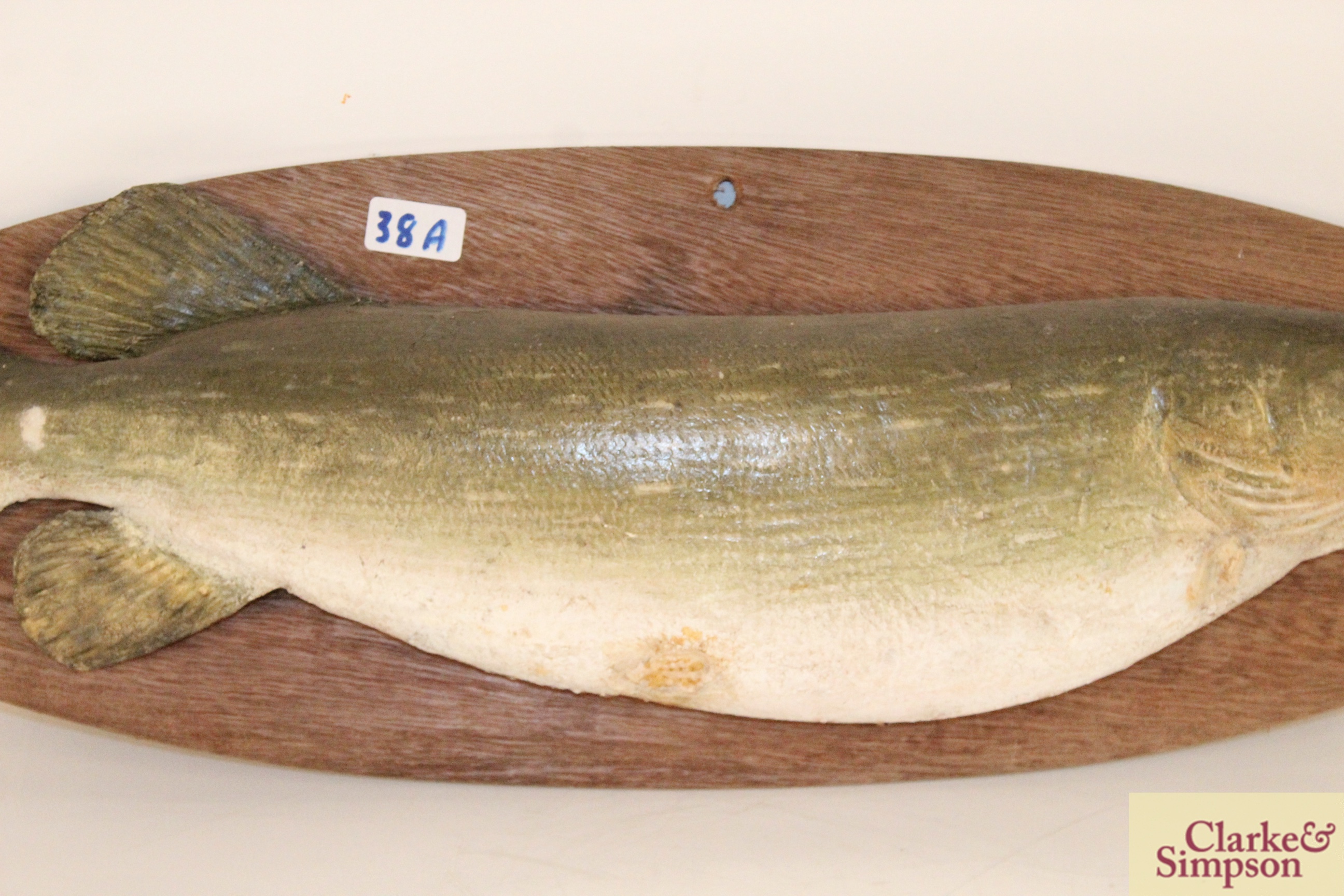 A Fishmongers sign in the form of a modelled and p - Image 3 of 4