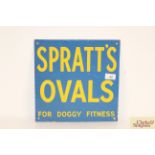 A Spratt's Ovals enamel advertising sign "For Doggy