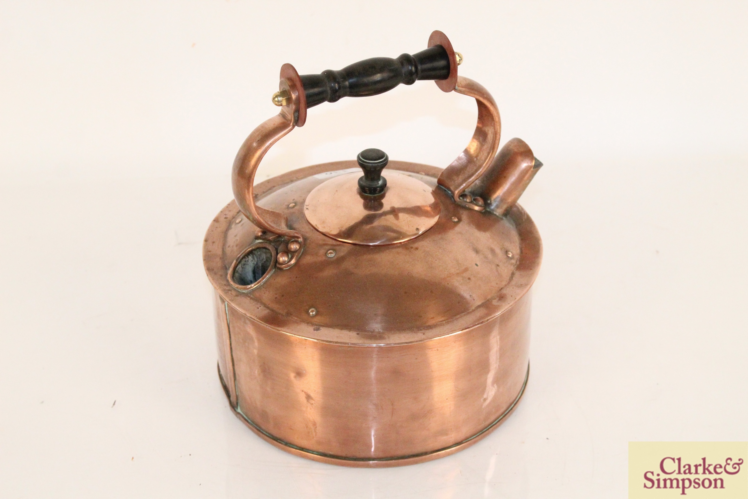 A rare copper fast boil kettle with cast base - Image 2 of 4