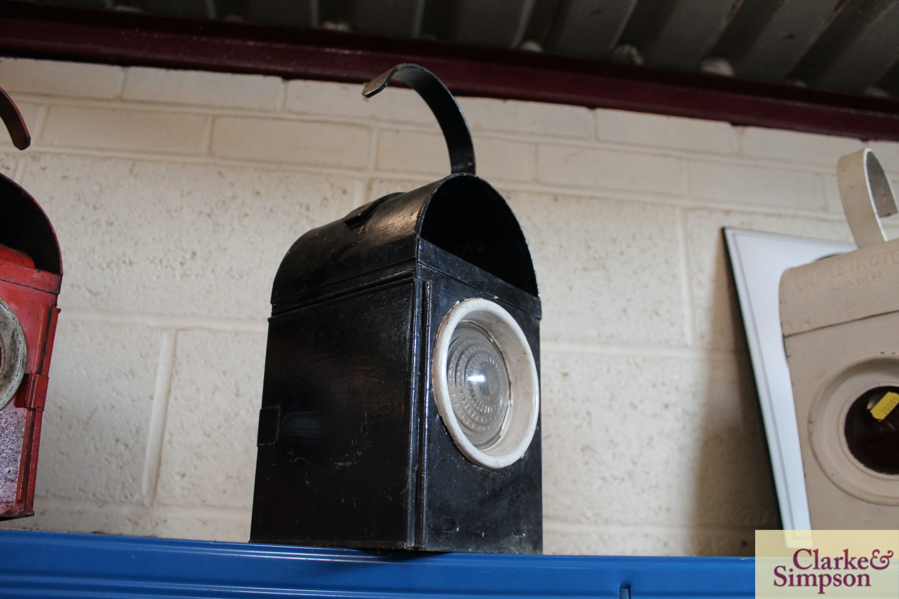 A 1950's black road lamp "Wingham" - Image 2 of 3