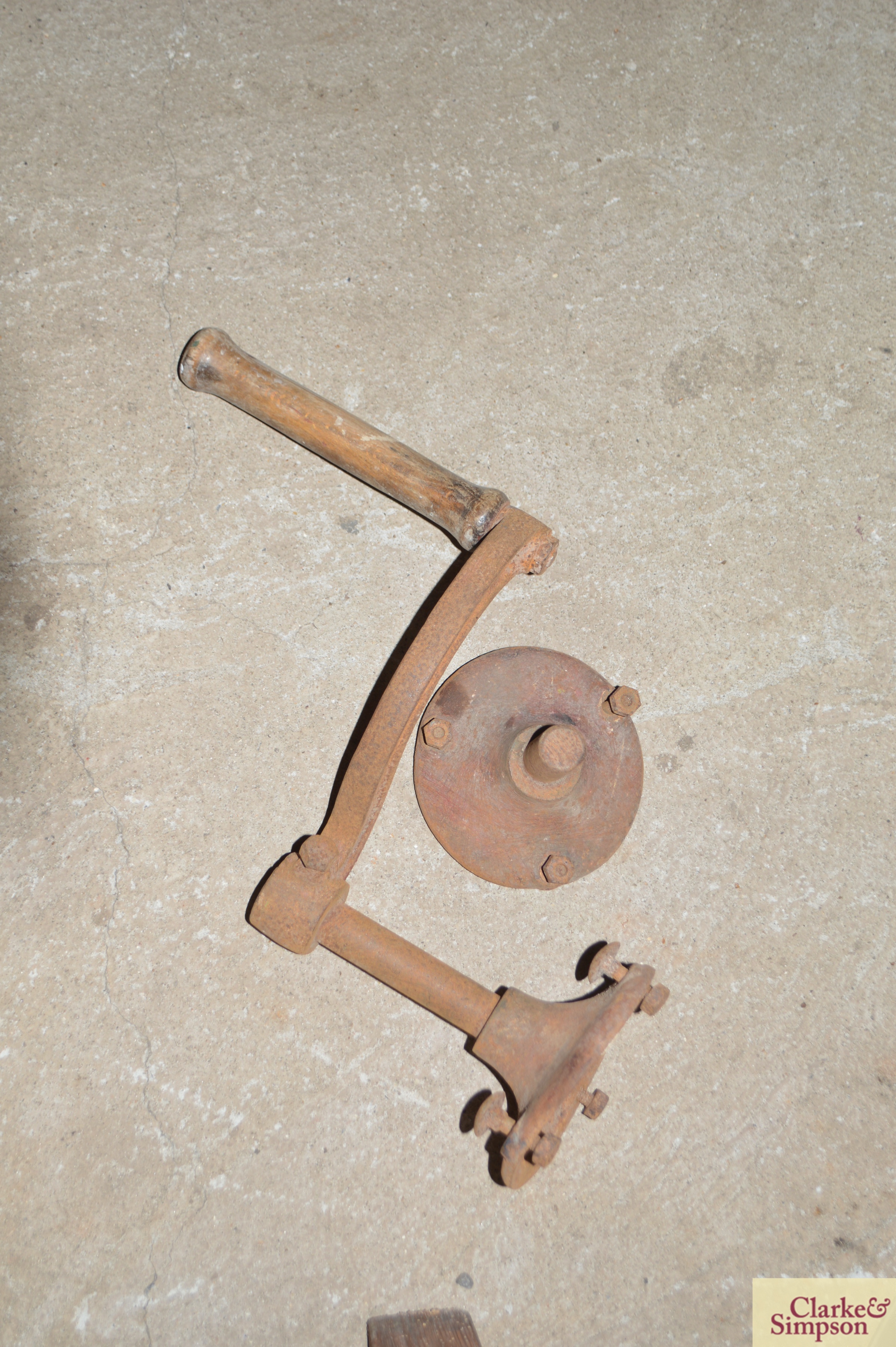 An old butter churn with stand and cream separator - Image 5 of 13