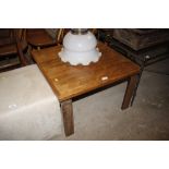 A teak coffee table