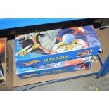 Two boxes of toys (fire ball and hyperstrike)