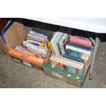 Two boxes of books, road maps etc.