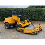 A Stiga Park President rIde-on mower