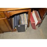 Two boxes of LPs