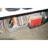 Two boxes of LPs