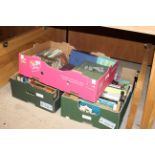 Three boxes of miscellaneous books including "Ten