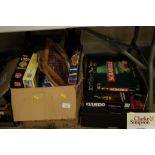 Two boxes of miscellaneous games