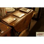 A Georgian mahogany drop leaf dining table