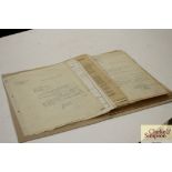 A WWII Women's Land Army, File of Documents many w