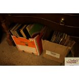 Two boxes of miscellaneous LP records - mostly cla