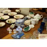 Various decorative china to include Victorian ture