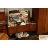 A Meredew teak dressing table fitted two central d