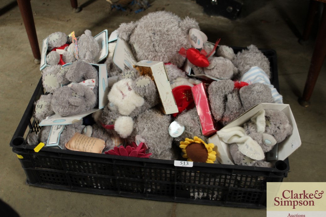 A box containing "Me to You" teddy bears