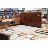 A French style walnut and brass mounted bedframe