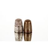 Two antique thimbles