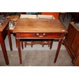A 19th Century mahogany side table, fitted with a