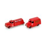 An old Dinky Toy Mobil Gas red tanker; together wi