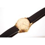 A Jaeger-LeCoultre gent's 9ct gold wrist watch