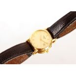 A Tissot 18ct gold ladies wrist watch