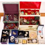 A large quantity of various costume jewellery, to