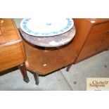 An Art Deco style marble topped two tier table