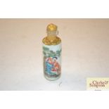 A Chinese erotic design snuff bottle