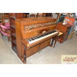 A Pianette Cramer Brale and wood piano and stool