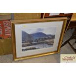 A pencil signed limited edition print "Highland Ca