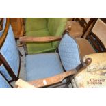 A barley twist American style rocking chair