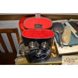 A pair of USSR 8X30 Binoculars in fitted carry case