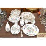 A quantity of Aynsley "Pembroke" patterned dinnerw