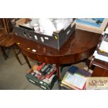 A 19th Century mahogany demi-lune side table