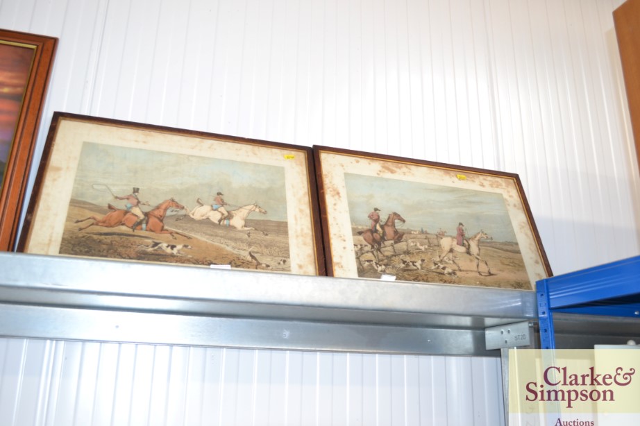 A pair of hunting prints after Henry Alken