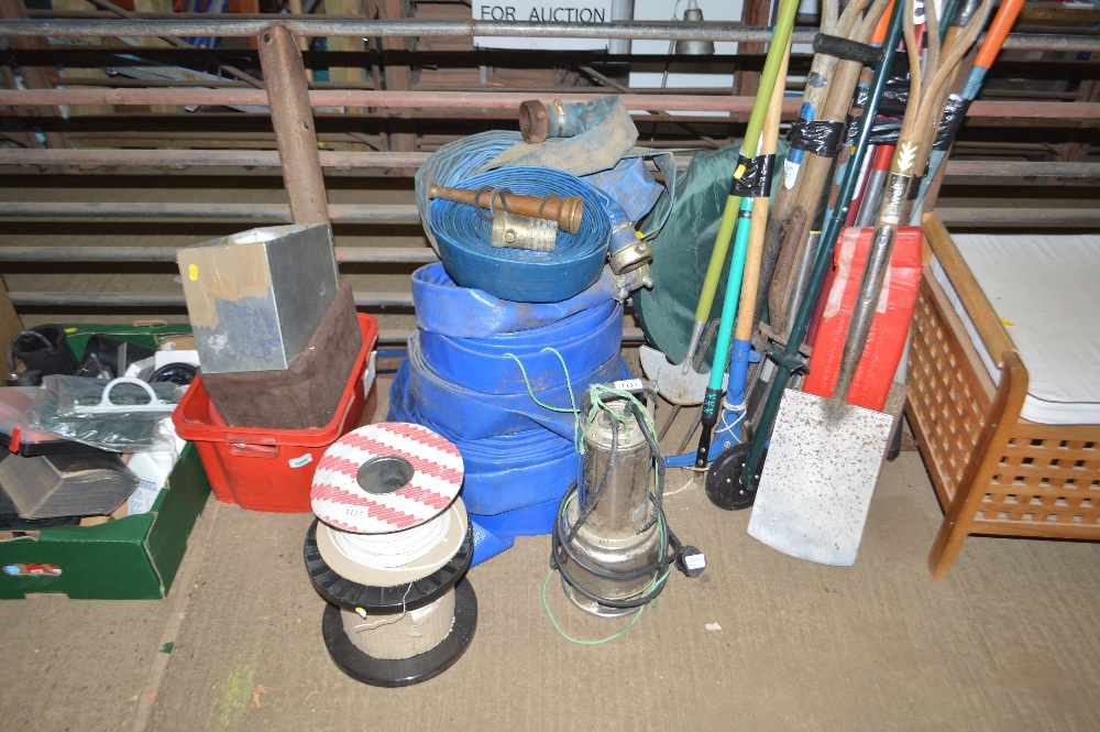 A pump and various hoses